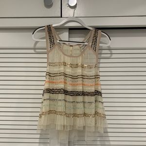 Free People Beaded Tank Top